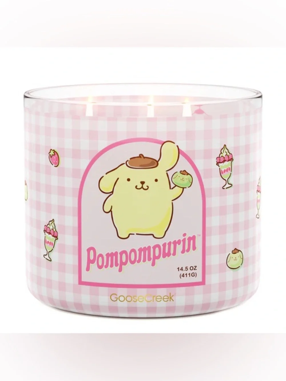 GooseCreek x Hello Kitty And Friends Pompompurin Hello Kitty 3-Wick Candle